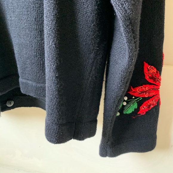 B. P. Design pointsettia Beaded Christmas Sweater - Picture 7 of 7